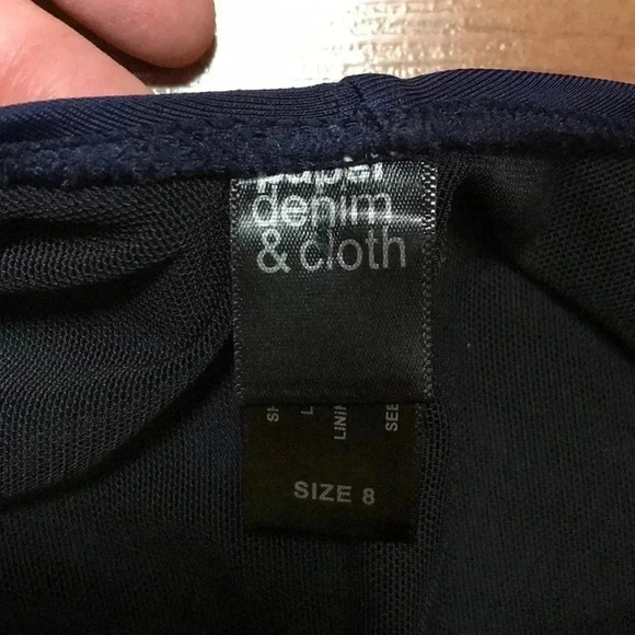 Paper Denim & Cloth Navy One Piece Swimsuit, 8 - Picture 4 of 7